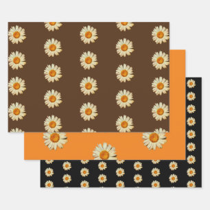 Daisy Flower Art Wrapping Craft Paper