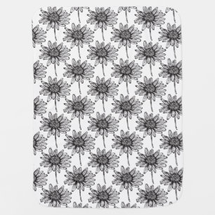 Daisy Flower Baby Blanket