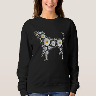 Daisy Flower Beagle Dog  Beagle Mom Dad Sweatshirt