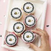 Daisy Flower Bumblebee Bee Baby Shower Edible Frosting Rounds
