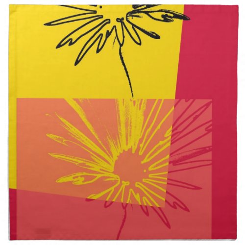 Daisy Flower c1982 2 _ Fine art Napkins