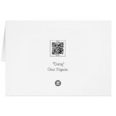 Daisy, Flower card (Back Horizontal)