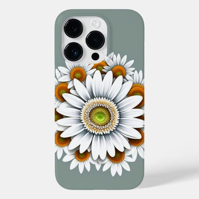 Daisy Flower  Case-Mate iPhone Case (A digital rendering of a phone case featuring a floral design. )