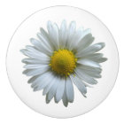 Daisy Flower Ceramic Cabinet Drawer Knob Pull