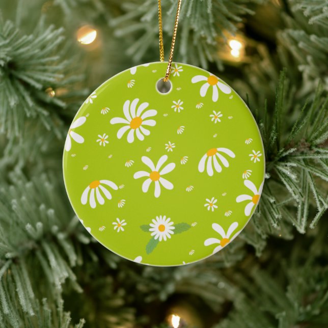 Daisy flower ceramic ornament (Tree)