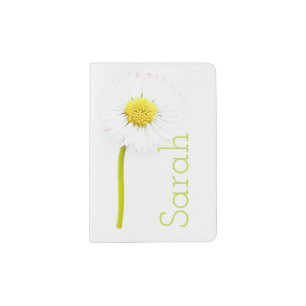 Daisy Flower Customizable Passport Holder