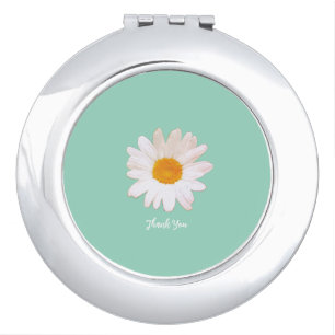 Daisy Flower Dream – Summer Botanical Thank You Compact Mirror