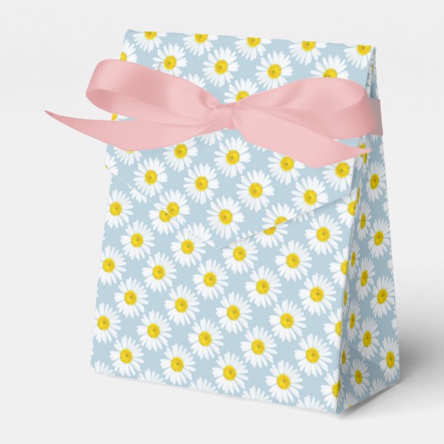Daisy flower favor boxes (Front Side)