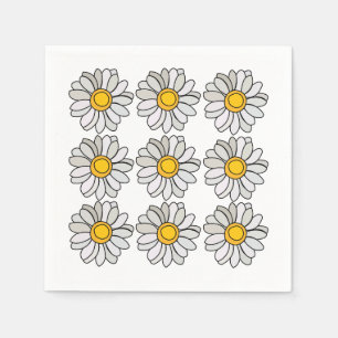 Daisy Flower Floral Daisy Party Napkins