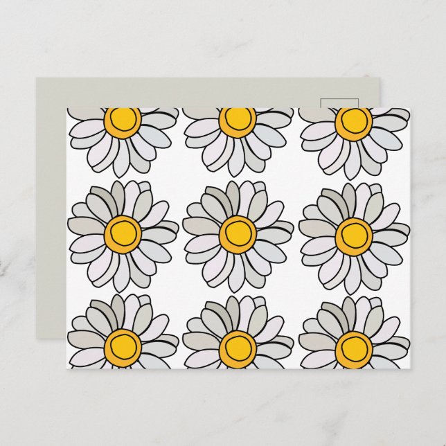 Daisy Flower Floral Daisy Postcard (Front/Back)