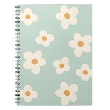 Daisy Flower Floral Green Pattern Pastel Colors