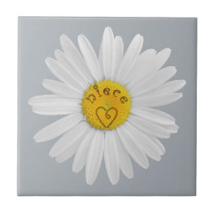 Daisy Flower For Niece Art Customize Background Tile