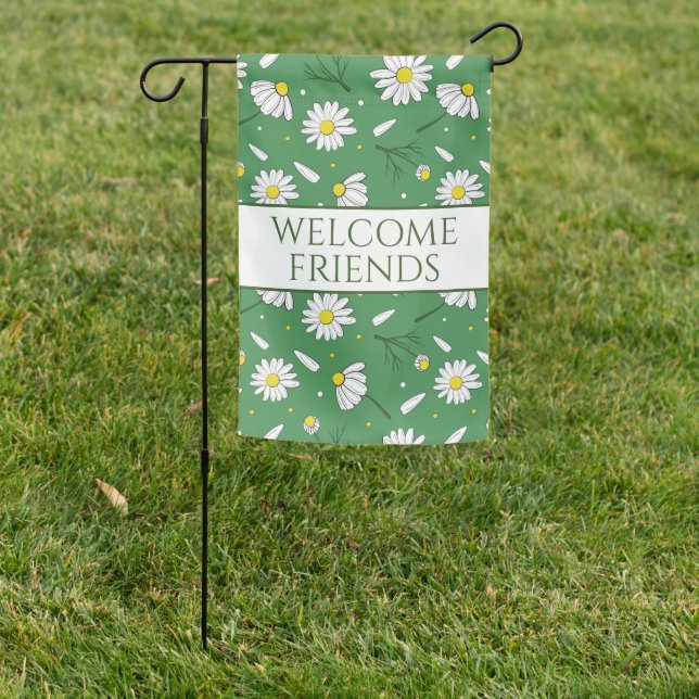 Daisy Flower Garden Flag (In SItu)