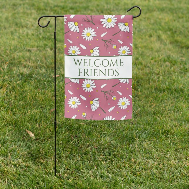 Daisy Flower Garden Flag (In SItu)