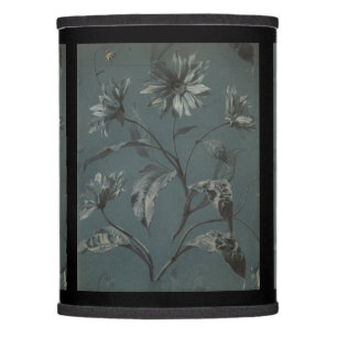 Daisy flower gray victorian antique illustration lamp shade