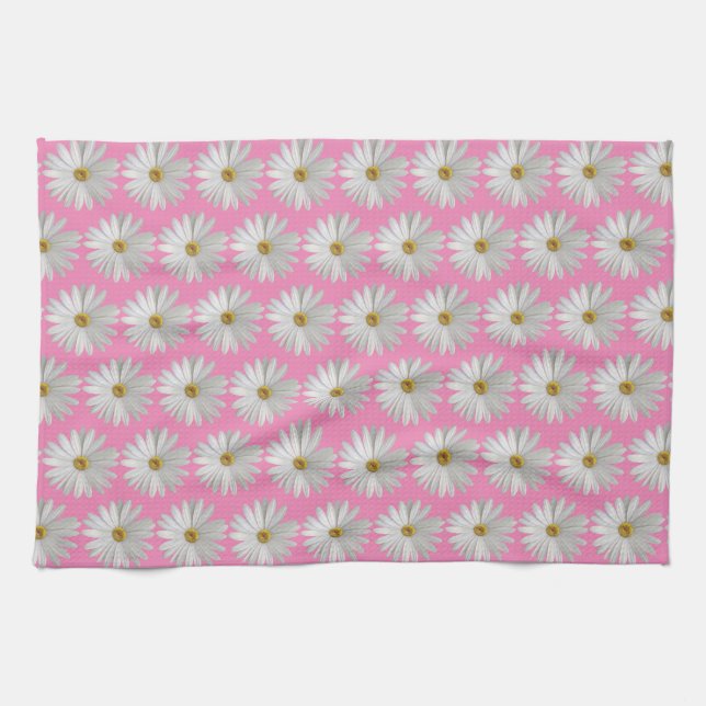 Daisy Flower Kitchen Towel (Horizontal)