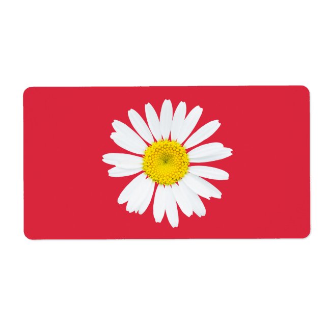 Daisy flower label (Front)