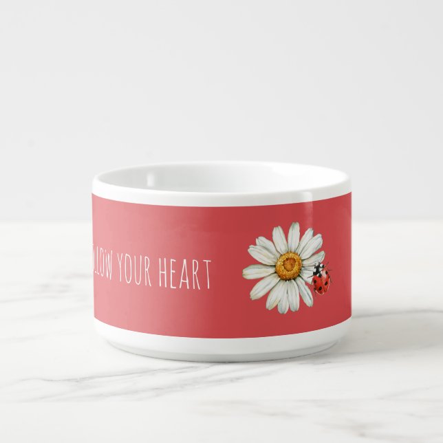Daisy Flower Ladybug Bowl (Center)