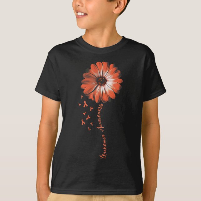 Daisy Flower Leukemia Awareness Gifts  T-Shirt (Front)