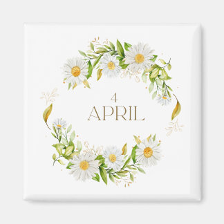 Daisy Flower Magnet for April (1)