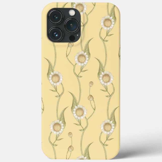Daisy Flower Monogram Yellow  Unique  Case-Mate iPhone Case (Back)