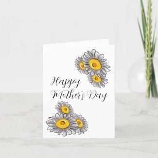 Daisy Flower Mother's Day Card