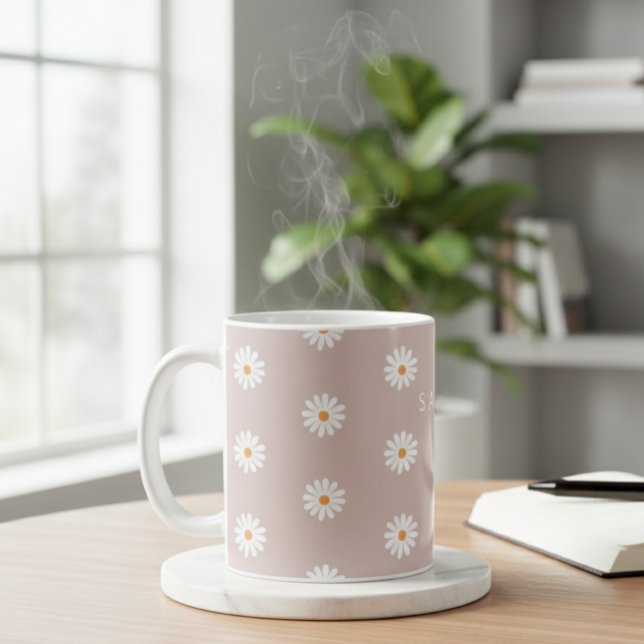Daisy Flower Mug, Daisy Flower Mug, Custom Daisy  Coffee Mug (Creator Uploaded)