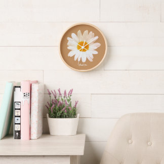 Daisy Flower Mug – Summer Botanical Cozy Clock