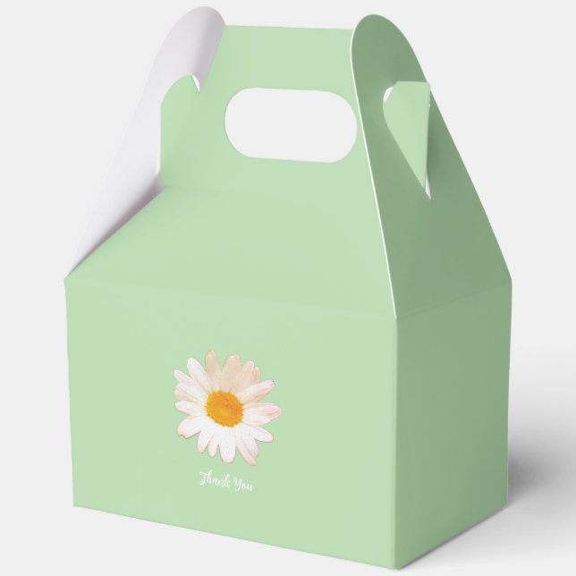 Daisy Flower Mug – Summer Botanical Cozy Favor Boxes (Front)
