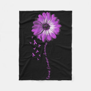 Daisy Flower Opioid Overdose Awareness Gifts  Fleece Blanket