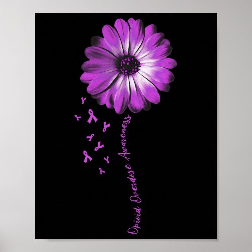 Daisy Flower Opioid Overdose Awareness Gifts  Poster