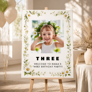 Daisy Flower Party Backdrop Tapestry Foam Board