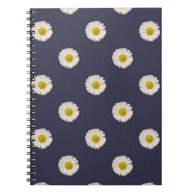 Daisy Flower Pattern Notebook (Front)