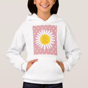 Daisy flower pattern - Purity, Innocence quote Hoodie