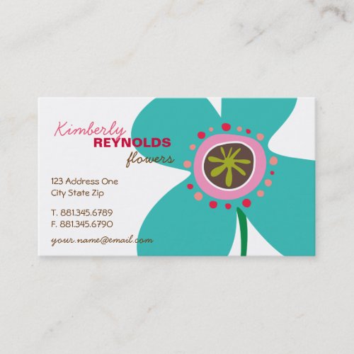 Daisy Flower Pop Fun Summer Daisies Whimsical Cute Business Cards