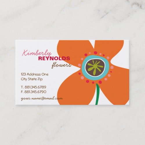 Daisy Flower Pop Fun Summer Daisies Whimsical Cute Business Cards