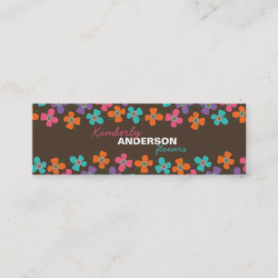 Daisy Flower Pop Fun Summer Daisies Whimsical Cute Mini Business Card