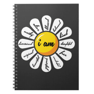 Daisy - Flower Positive Affirmation Notebook