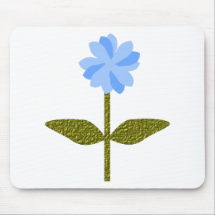 Daisy Flower Pretty Blue Mousepad