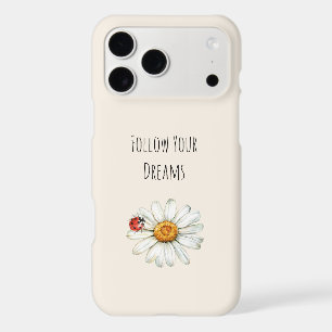 Daisy Flower Red Black Ladybug iPhone 17 Pro Max Case