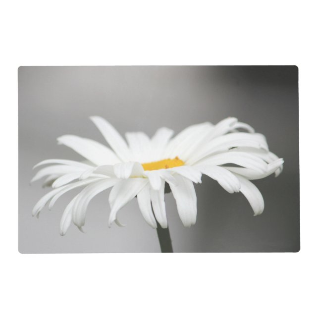Daisy Flower Reversible Design White With Yellow Placemat (Front)