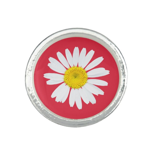 Daisy flower ring (Front)