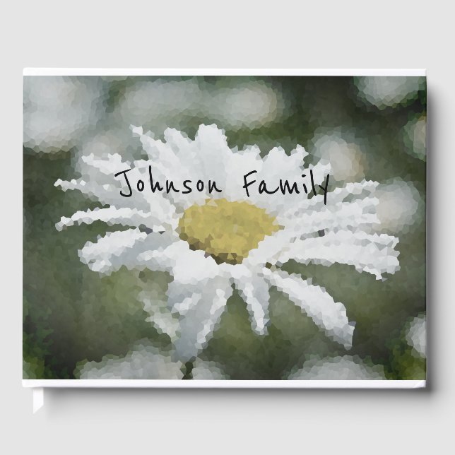 Daisy, flower, summer guest book (Front)