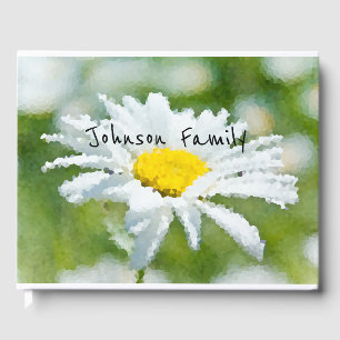 Daisy, flower, summer guest book