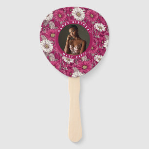 Daisy Flower Surprise Birthday For Grandma Hand Fan