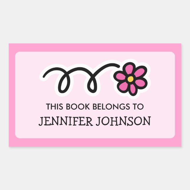 Daisy flower This book belongs to sticker label (Front)