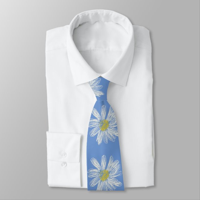Daisy Flower Tie (Tied)