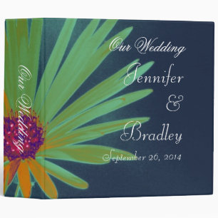 Daisy Flower Wedding Binder