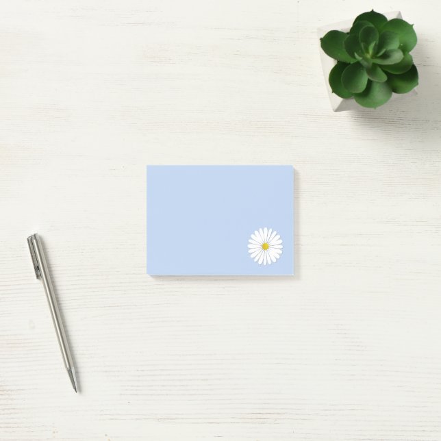 Daisy Flower, White Flower, White Daisy, Floral Post-it Notes (Office)