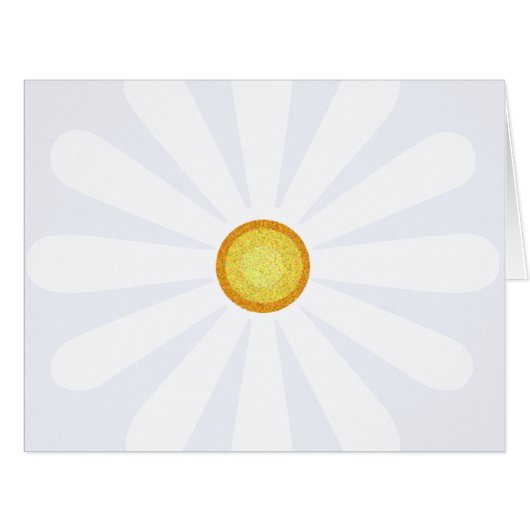 Daisy flower with yellow centre cards (Front Horizontal)
